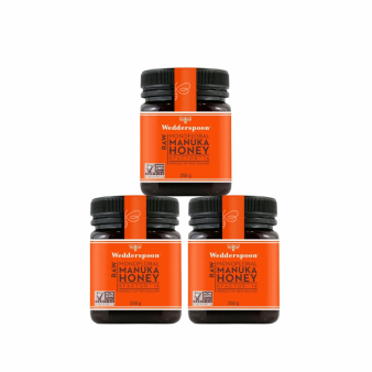 Wedderspoon RAW Manuka Honey KFactor 16+ 250g x 3 -Triple Pack